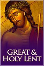 Icon of Jesus with "Great & Holy Lent.
