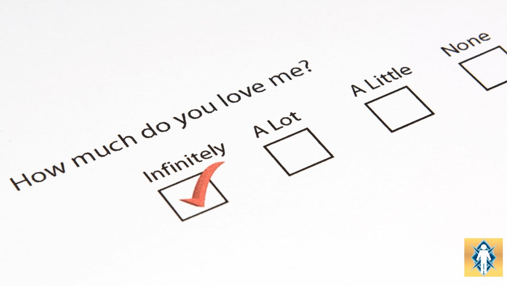 Survey with love options checked "Infinitely".