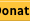 Yellow donate button with black text.