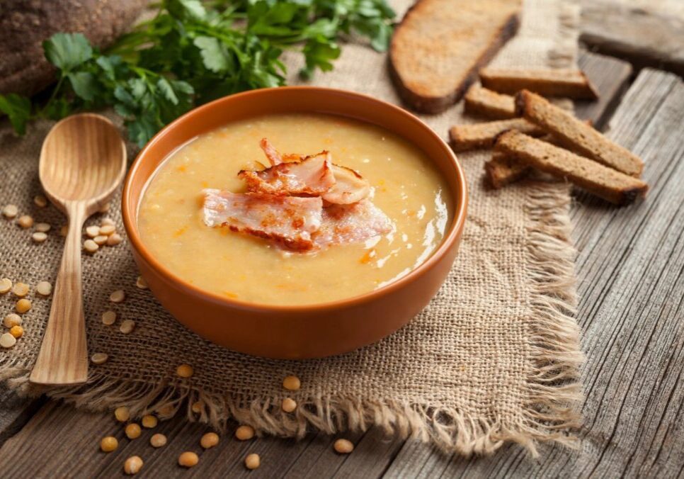 A Bowl Full Of Food With Decoration On It