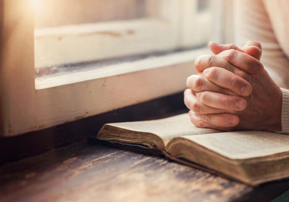 A man is praying to god