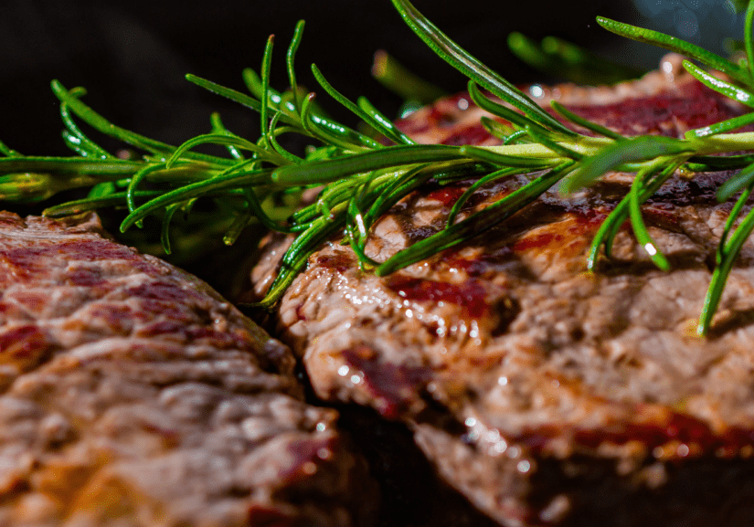 Steak and rosemary